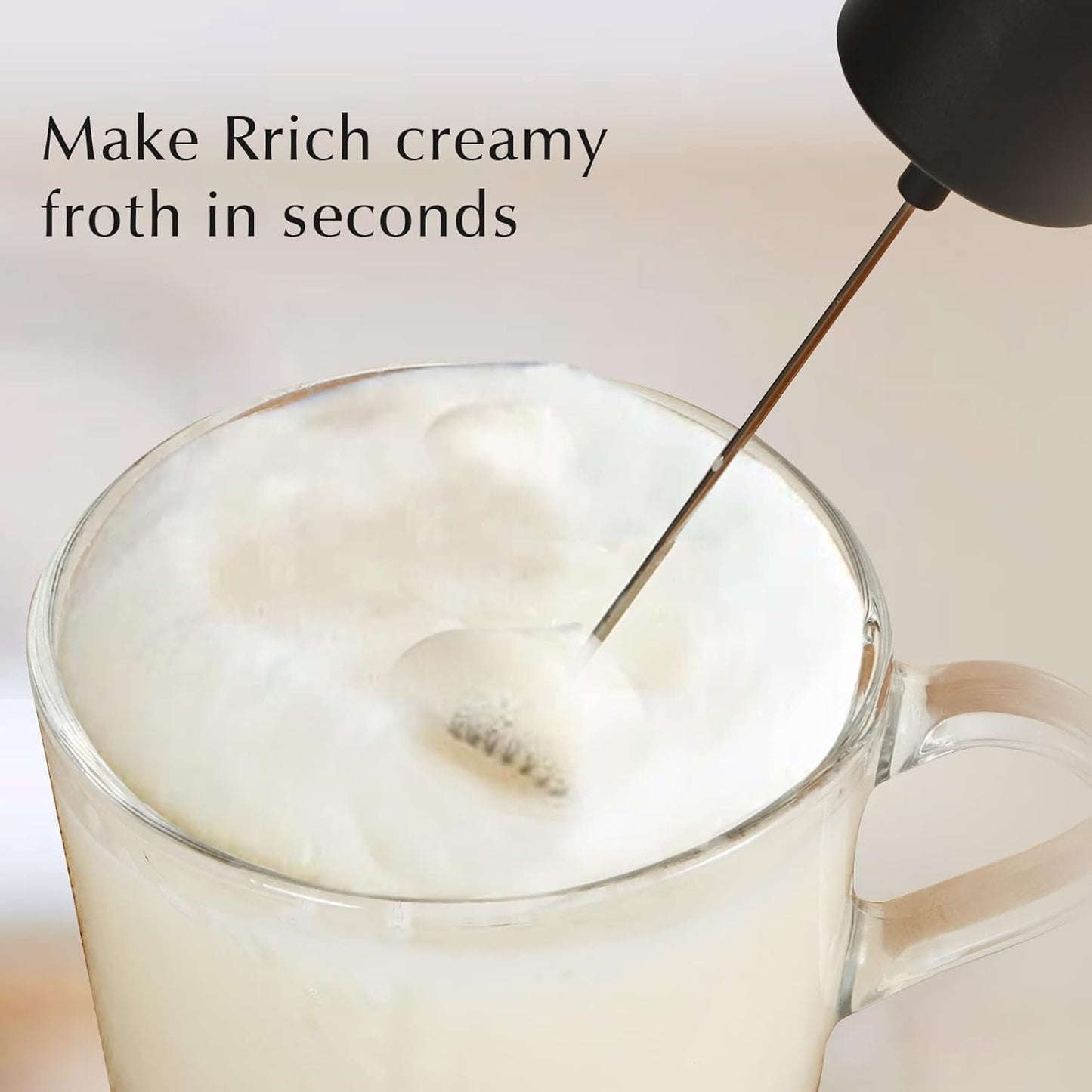 Steel Handheld Frother For Coffee Egg Beater