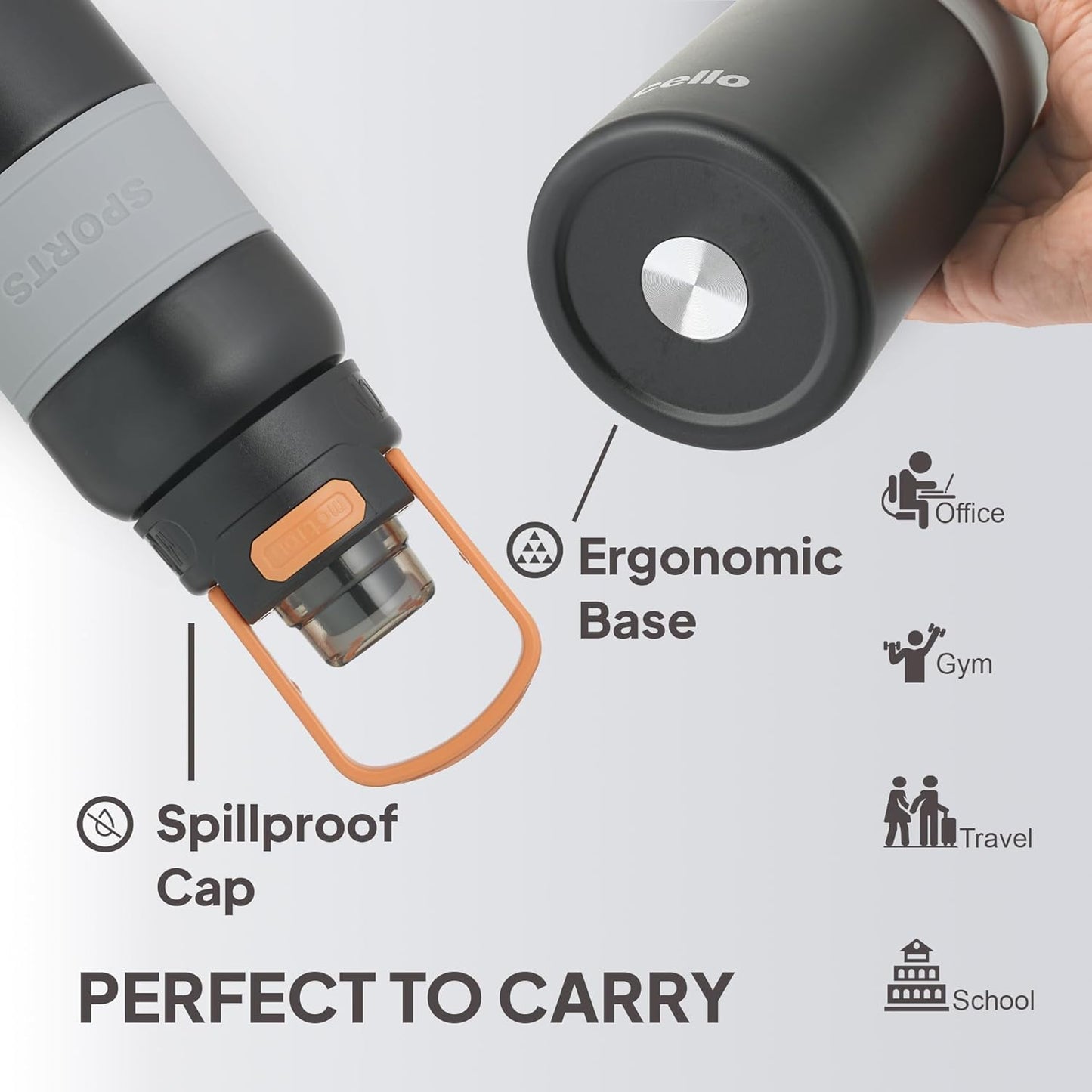 Time Life-800ml Imported Stainless Steel Water Bottle