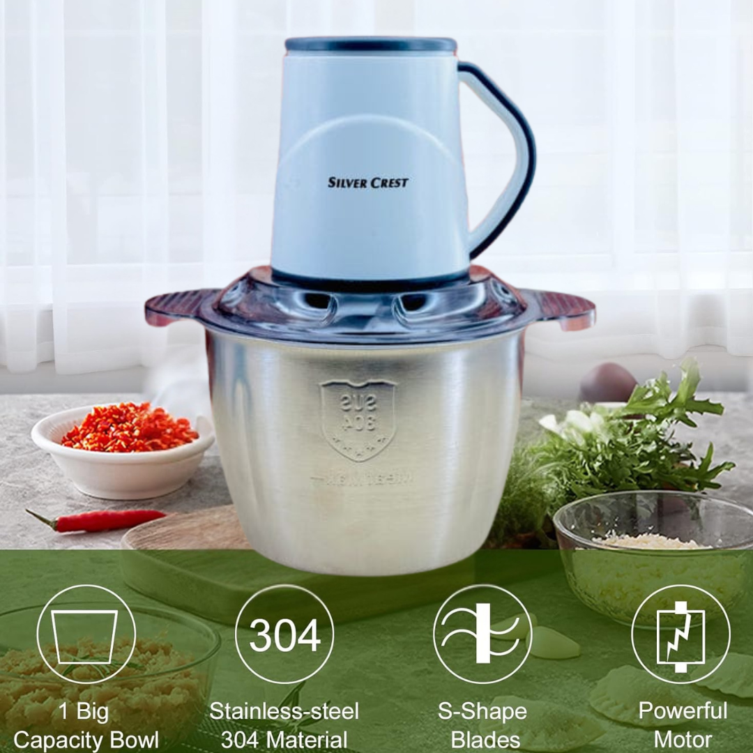 Silver Crest 3L Chopper | Electric Meat Grinder