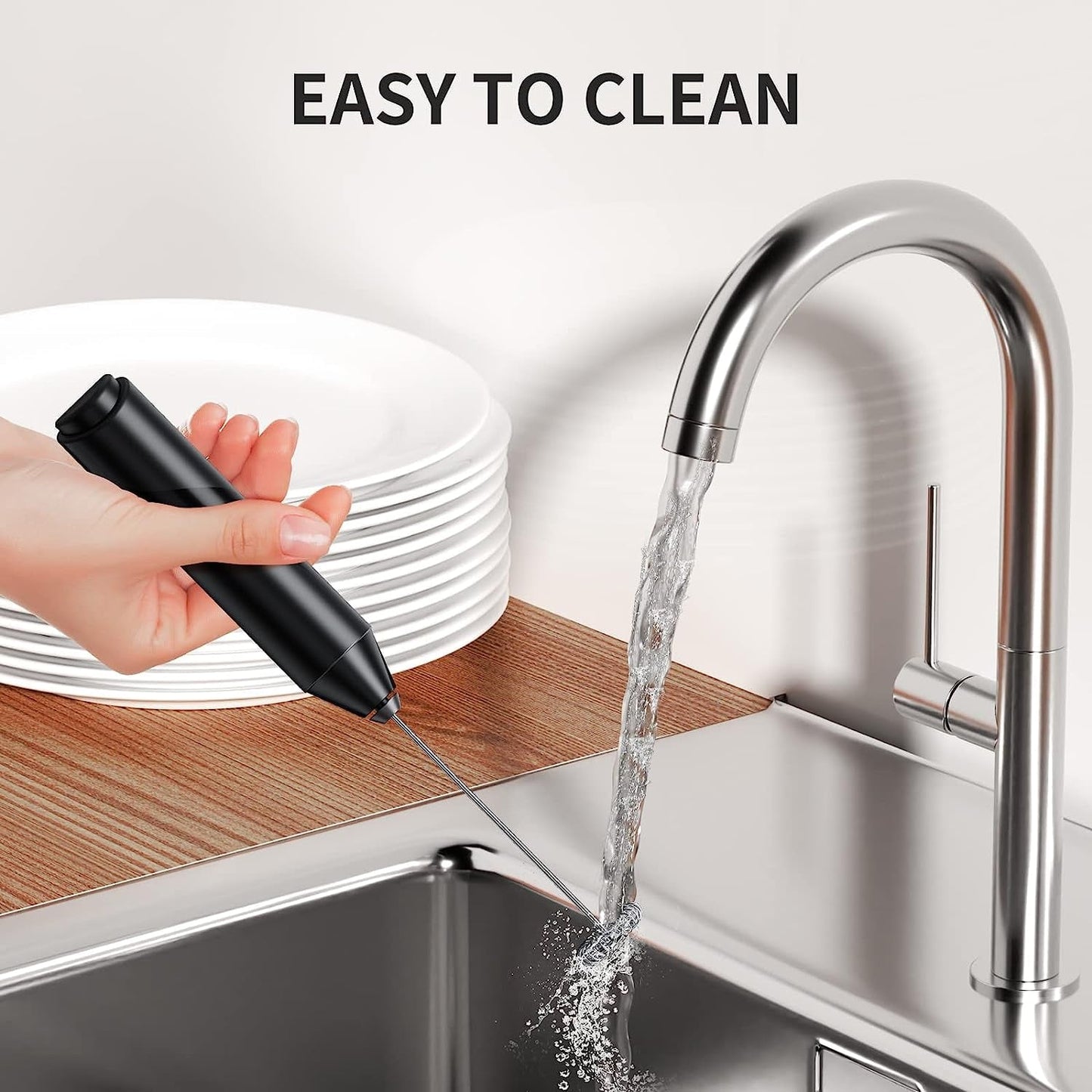 Handheld Electric Coffee Milk Frother Egg Beater