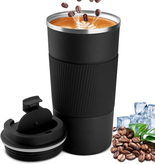 Travel ™ Double-Walled Insulated Steel Coffee Cup
