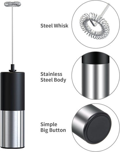 Steel Handheld  Frother  For Coffee Egg Beater