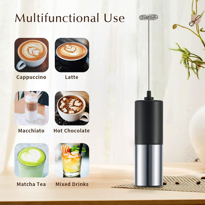 Steel Handheld  Frother  For Coffee Egg Beater